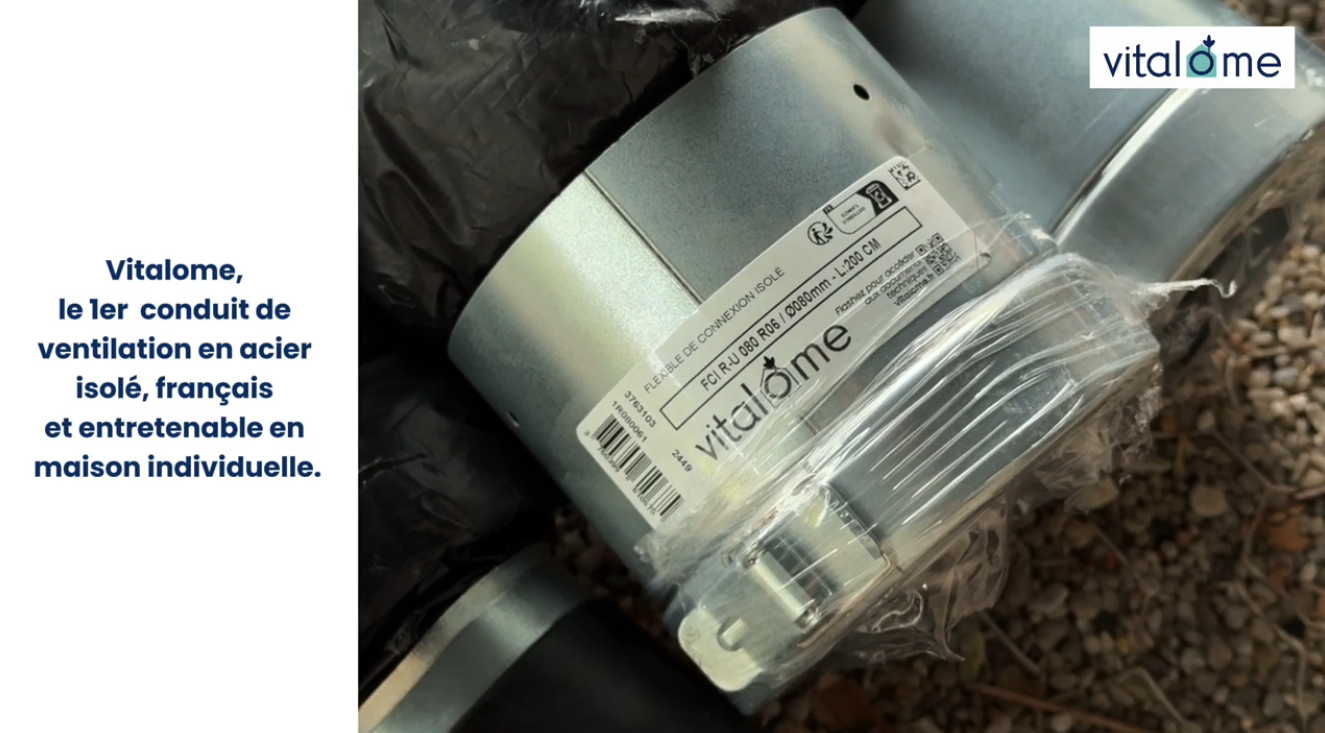 Installation d'un réseau de ventilation Vitalome en maison individuelle