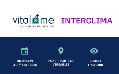 Vitalome au salon INTERCLIMA 2026